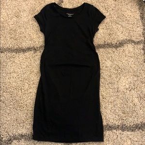 Maternity bodycon dress.